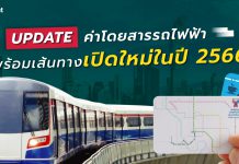อัพเดทค่าโดยสารรถไฟฟ้า พร้อมเส้นทางเปิดใหม่ ในปี 2566